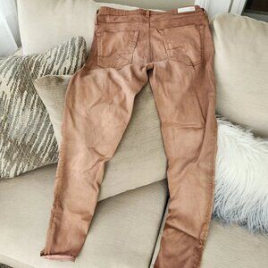 Adriano Goldschmied Jeans Womens Size 26 Pink The Legging Ankle Super Skinny